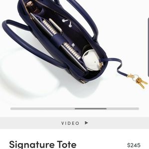 Dagne Blue Classic Tote